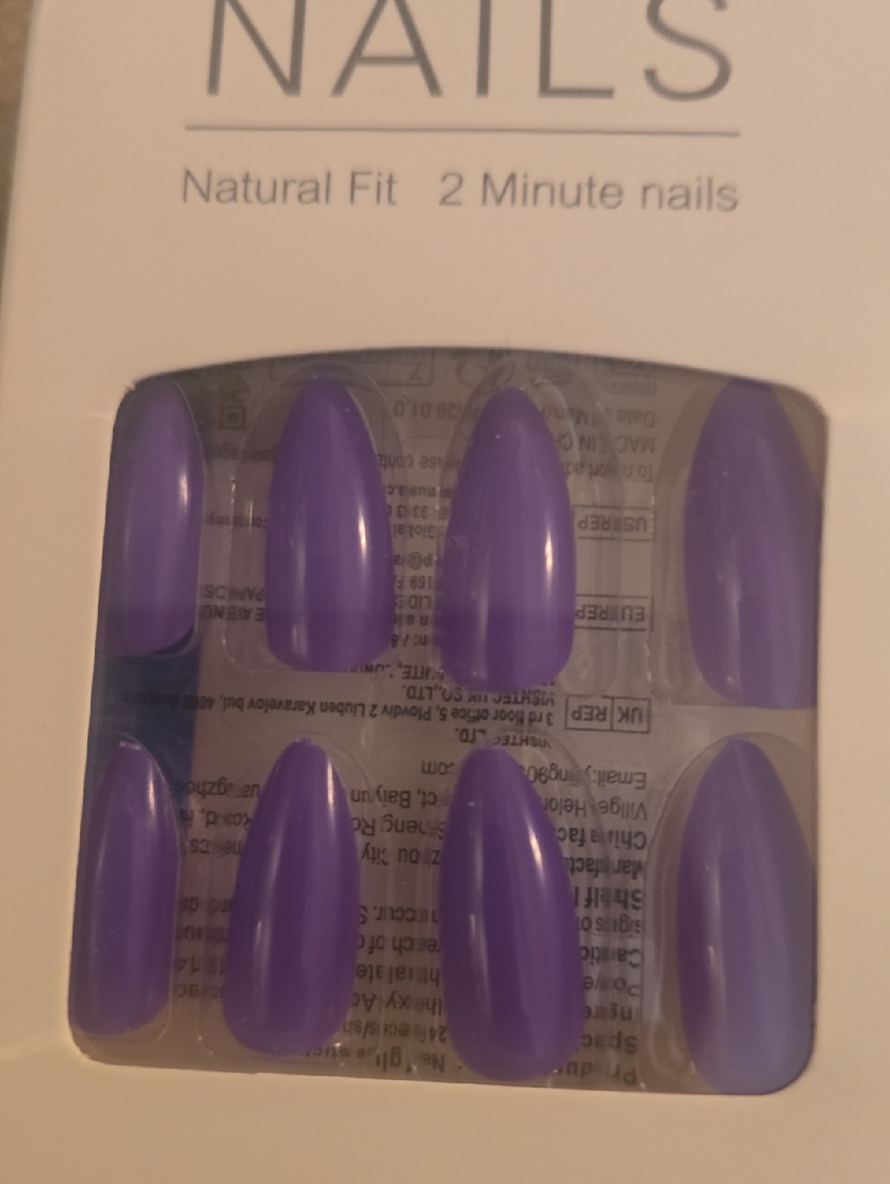 Purple Press-On Nails - Natural Fit